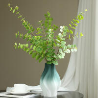 Planta Artificial De Eucalipto Verde Simulada 3D Impresión Película Textura Decoración De Hogar Flores Artificiales Para Arreglo Floral - details 1
