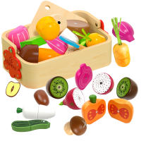 Juguetes Educativos De Madera Magnéticos Con Frutas Y Verduras Para Cocinar Juego De Rompecabezas Para Niños Y Niñas De 3-12 Años Regalo Ideal Para Montessori - details 6