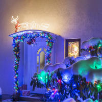 Luces De Fairy LED Duraderas En Cuero Genuino Con 8 Modos Impermeables Para Decoración De Navidad Árbol Jardín Fiesta Lámpara De Césped - details 7