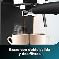 Cafetera Express Cecotec Cafelizzia Fast 1350 W, Thermoblock, ForceAroma de 20 bares, Vaporizador Orientable, Brazo Doble, Bandeja Calienta Tazas, Depósito de Agua Extraíble, Color Negro - details 6