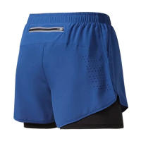 Shorts Deportivos Para Hombre Con Bolsillo Integrado Secado Rápido Verano 2 En 1 Shorts De Playa Y Gimnasio Corrida Estilo Doble Exterior - details 3