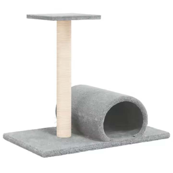 Rascador para Gatos con postes de isal crema 153 cm - 1