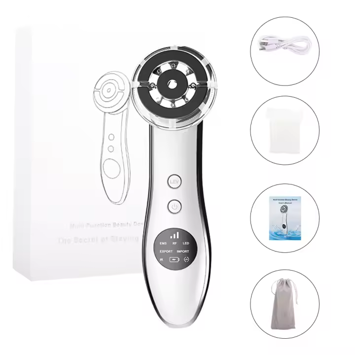 PORCHEDDU Máquina de Levantamiento Facial RF 5 LED Rejuvenecimiento de Pelo de Alta Frecuencia para Acné, Arrugas, Envejamiento de Cuidado DE LA Pielión - 1