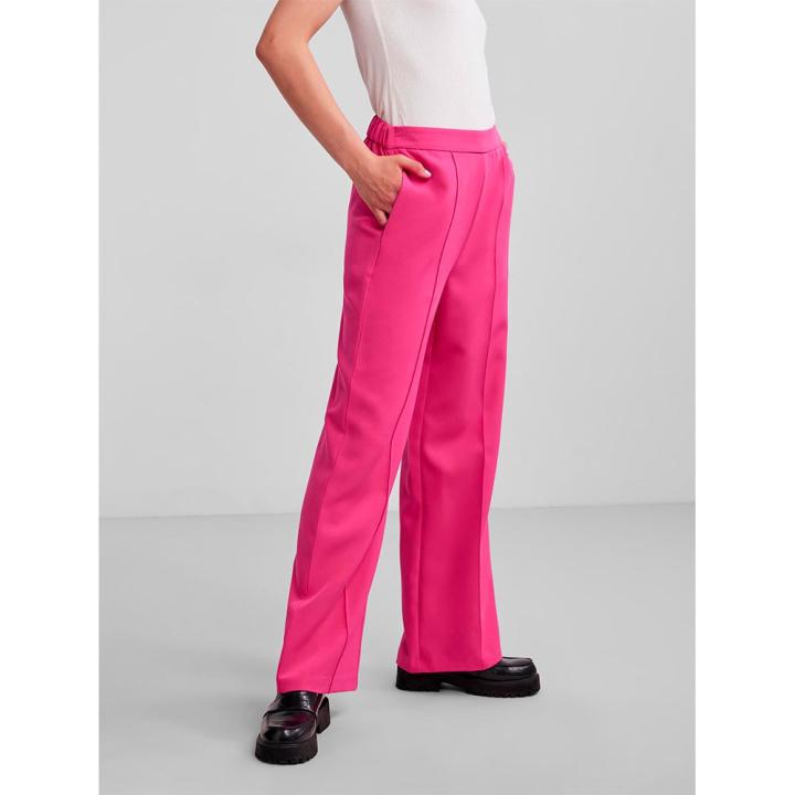 Ropa mujer Pantalones Pieces Pantalones Anchos Bossy Rosa | Miravia