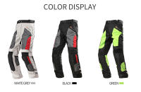 Pantalones De Motocicleta Para Hombre Verano Transpirables Protección Profesional Con Sobrevisor Impermeable Y Protetores De Rodilla Removibles - details 4