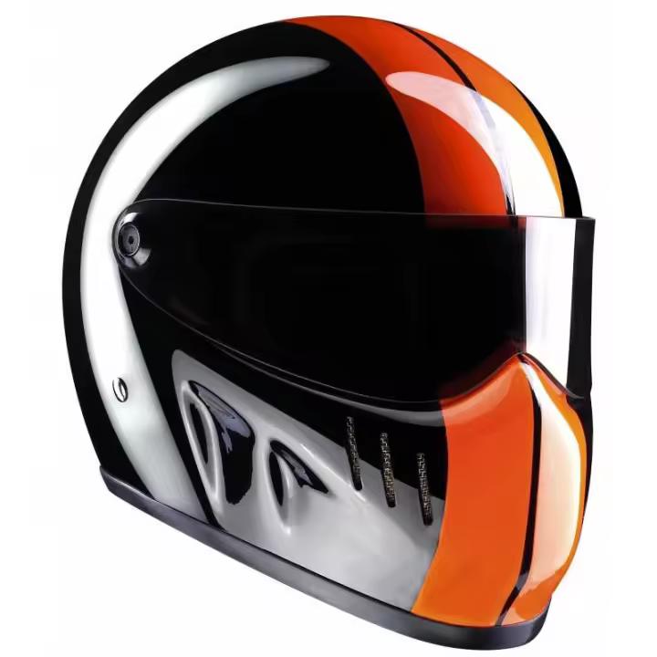 Casco Integral Bandit XXR Negro Naranja RACE Brillo - Casco de moto INTEGRAL XXRACE - 1