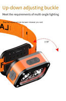 Linterna Frontal Recargable Con Sensor De Movimiento LED Brillante Para Exteriores Lámpara De Emergencia Para Camping Y Pesca - details 10