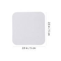 10 Pcs Magnets Para Nevera Material De Transferencia De Calor Blanco Decalcomanía Magnética Simplicidad Para Decoración Personalizada - details 7