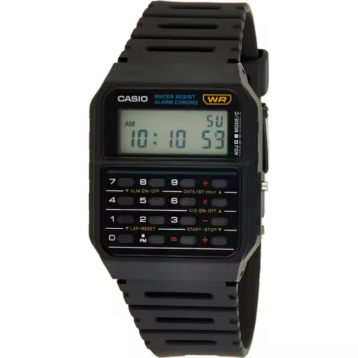 Reloj Digital Casio CA-53W-1Z para Hombre con 8 Funciones en 1 - 1
