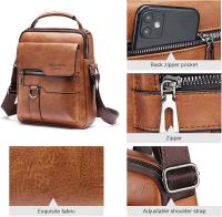 Bolso para Hombre, Bolso Bandolera para Hombre, Bolso de Viaje de Trabajo Deportivo(24*6*20cm) - details 3