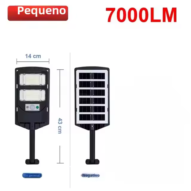Lámpara Solar Exterior Potente 10000LM Con Sensor De Movimiento Y Carga Solar Impermeable Luz De Pared LED Para Jardín Farol Solar Moderno IP67 - 1