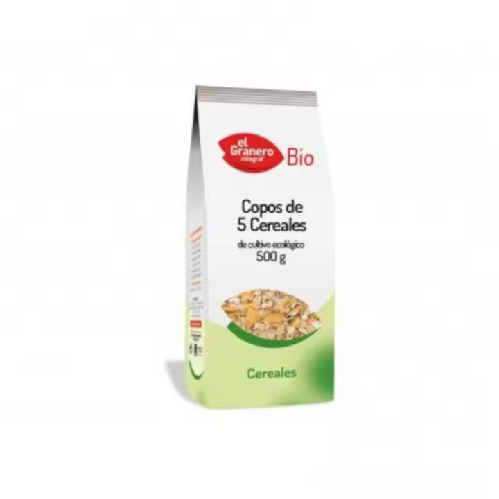 Copos 5 Cereales Bio 500 gr El Granero - 1