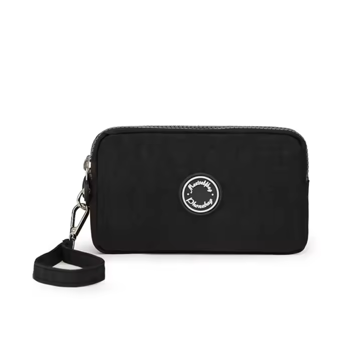 Monedero Grande De Capacidad Con Tres Cremalleras De Color Sólido Moda Para Mujer Y Hombre Monedero Portátil Para Viajes Con Bolsillo Para Teléfono Móvil - 1