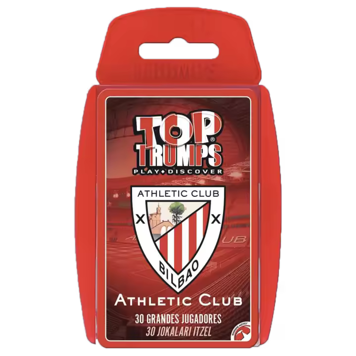 Pack de 3 unidades de Top Trumps Athletic Club (Versión en Castellano/Euskera) - Juego de Cartas - 1