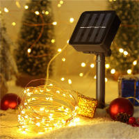 Luz De Cadena Solar LED De 3M 22M Con 8 Modos Impermeable Para Decoración De Jardín Navidad Bodas Fiestas Y Año Nuevo - details 4
