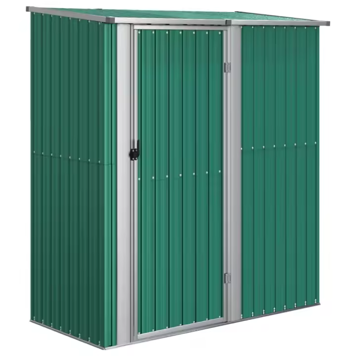 vidaXL Cobertizo de Jardín Acero Galvanizado Armario Almacenamiento Color Gris,  Verde,  Marrón y mas - 1