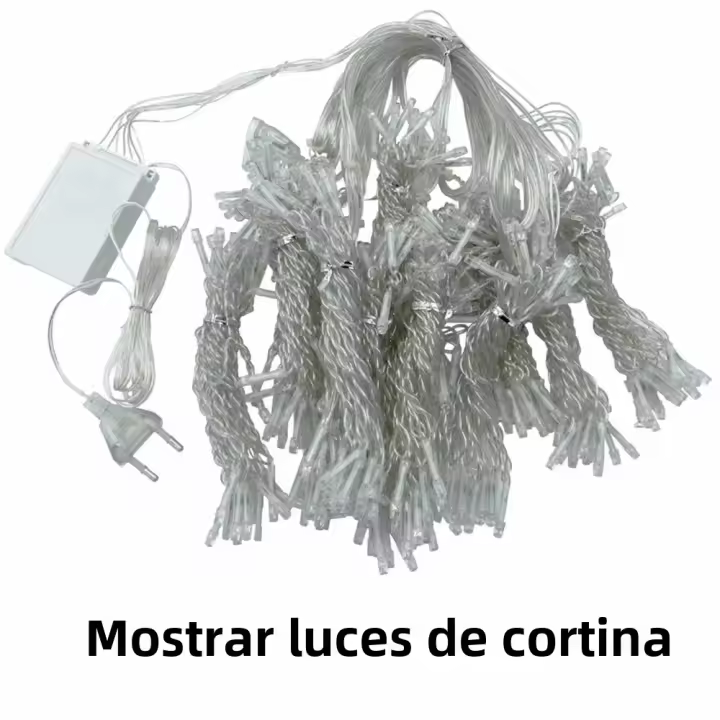 Luces De Navidad 3M Con Control Remoto De 8 Modos Guirnalda De Hadas Para Dormitorio Decoración De Puerta De Enlace LED Para Bodas - 1