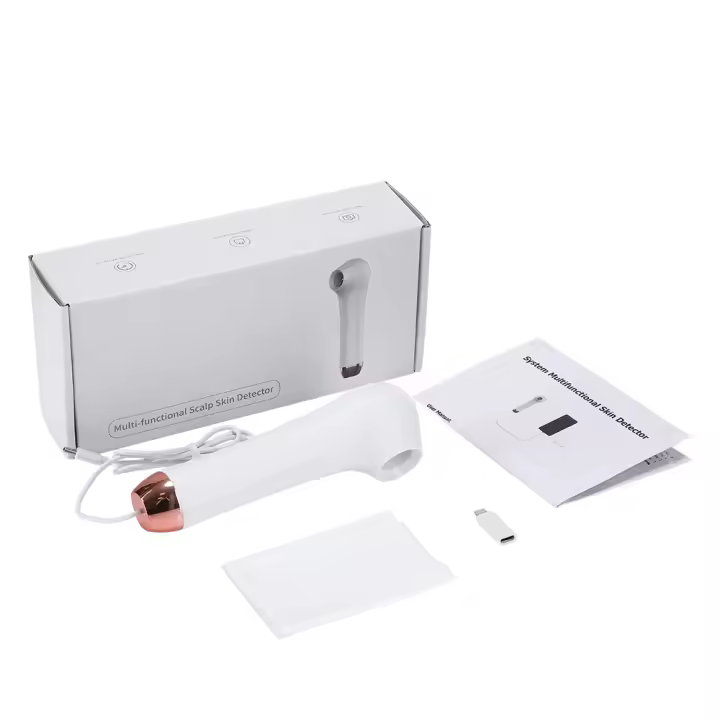 Detector de cuero cabelludo portátil, folículo piloso, instrumento de belleza HD, sonda de visualización, instrumento de prueba de piel del cabello - 1