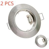 Soporte Redondo Revestido De LED Para Techo Ajustable En Ángulo Marco De Spot Blanco Base Gu10/Mr16 Fijación Para Lámpara De Baño - details 3