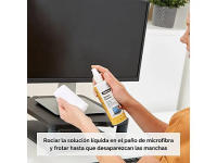 Fellowes Spray Limpieza De Pantallas, Blanco, Único, Kit de Limpieza, Elimina Suciedad y Polvo en Tablets, iPad, Smartphones, Pantallas de Monitores o Portátiles y Superficies de Cristal de Fotocopiadoras y Escáner - - details 2