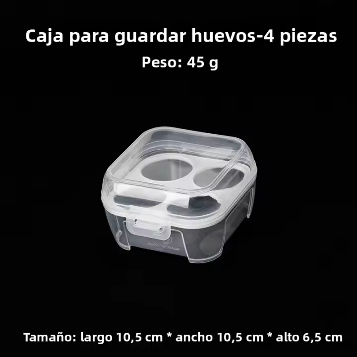 Caja De Almacenamiento Transparente Antichoque Para Huevos Portátil Para Camping Y Viajes Resistentes Al Rompimiento Caja De Protección Para El Hogar - 1