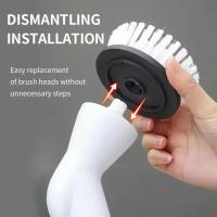 Cepillo De Limpieza Eléctrico 5 En 1 Sin Cable Escobilla De Limpieza Para Ducha Cocina Baño Herramienta De Limpieza Eléctrica Portátil - details 3
