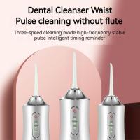 Irrigadores De Agua Eléctricos Para Dientes, Irrigador Oral Blanqueador Dental Con 4 Boquillas De Chorro, Kit De Cepillo De Dientes Blanqueador Impermeable Para Uso En Casa Y Viajes - details 5