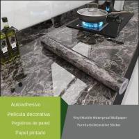 Papel Tapiz Vinilo Antigoteado De Marmol Autoadhesivo Impermeable Para Decoración De Cocina Resistente a La Humedad Y Moho - details 16