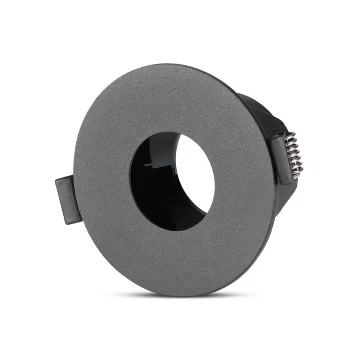 Aro de empotrar GU10 redondo Negro VT-873  V-TAC - 1