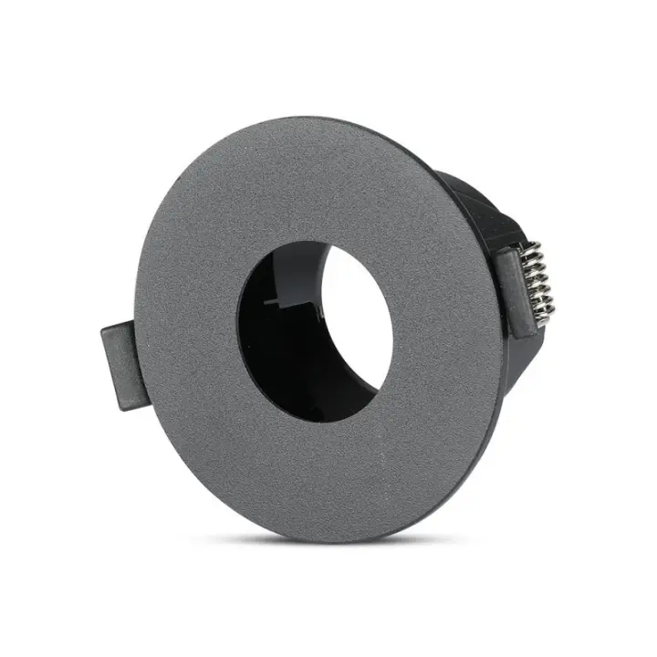 Aro de empotrar GU10 redondo Negro VT-873  V-TAC - 1