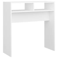 vidaXL Mesa consola madera de ingeniería 78x30x80 cm Blanco, Negro, Roble Sonoma Mesa de sofá Mesa de Entrada para Salón Consola de Entrada Mueble Recibidor Mesita Mesa auxiliar Salon - details 5