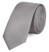 Corbata Gris Claro Unisex Elegante para Celebraciones y Eventos Slim - Ociodual - details 1