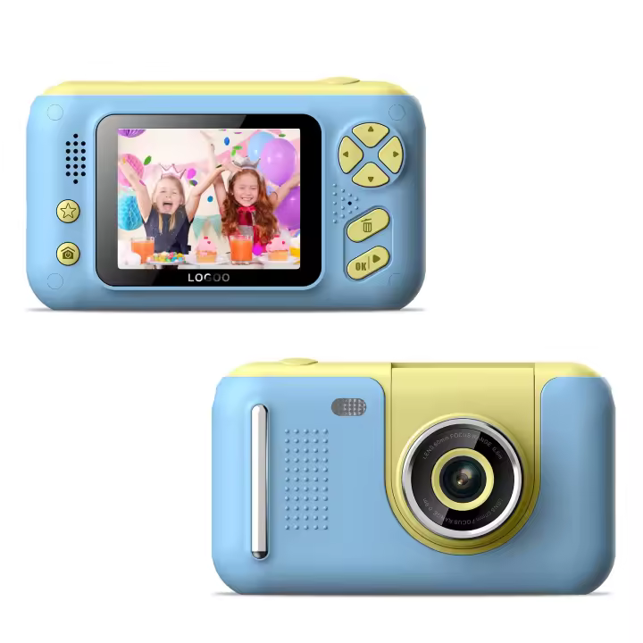 Cámara para niños, Cámara digital with Pantalla IPS de 2,4 pulgadas, Cámara with Lens giratoria de 180 °, Cámara para selmares para niños con reproducción, Gift de Navidad or cumpleaños para niños y niñas - 1