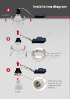 Kit De Reemplazo De Luz Bajo En Torno GU10 Black MR16 Montaje En Techo Foco De Punto De Luz Soporte De Bombilla GU5.3 Material De Aluminio - details 10
