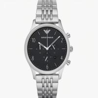 Reloj Hombre - Cronógrafo de Cuarzo Suizo, Caja 42mm Acero Inoxidable, Correa Acero/Piel - Modelo AR1863 - details 0