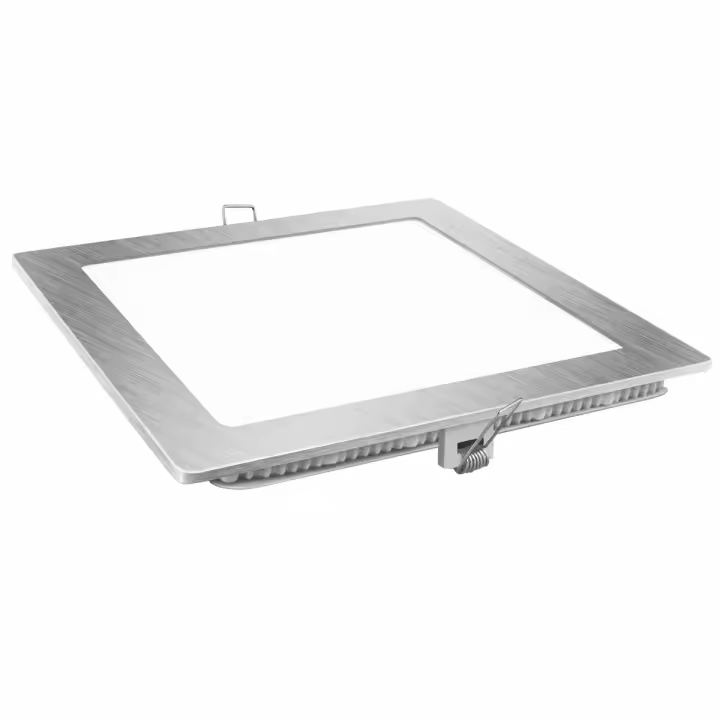 DOWNLIGHT LED QUADRADO PRATA MATEL 18W FRIA - 1