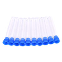 10 Pcs/Lot De Tubos De Prueba De Química 15x100mm Plásticos Transparentes Duros Con Tapa Azul Volar Mayorista Calidad Alta - details 2