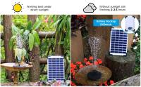 Bomba De Energía Solar 12W Con Boquillas Y Tubo Para Piscina De Pato Jardín Tanque De Peces Fuente DIY Para Jardín - details 12
