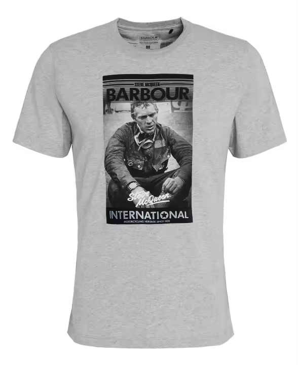 Barbour International Mount T-Shirt Grey Marl - 1