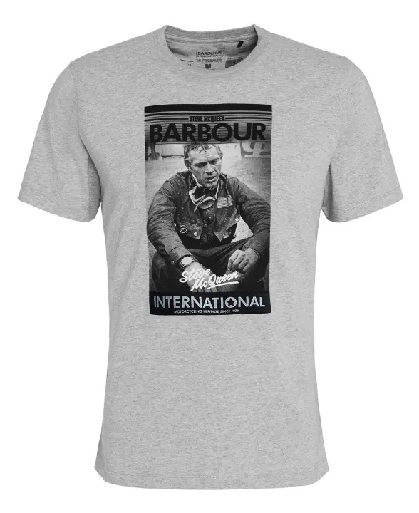 Barbour International Mount T-Shirt Grey Marl - 1