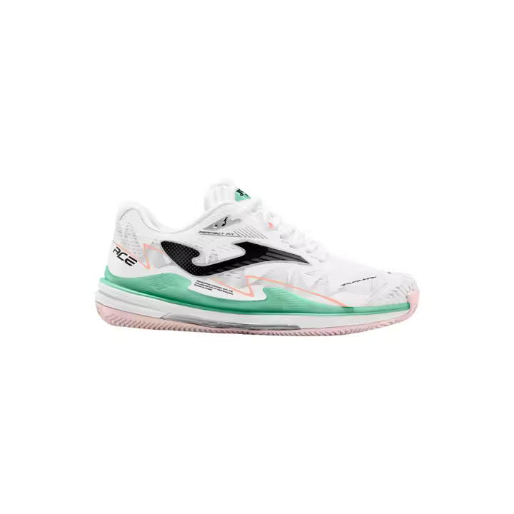 Zapatillas de pádel Joma Ace Lady 2402 Blanco Verde Clay - 1