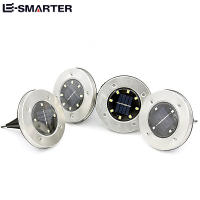 4PCS Lámpara Solar LED Para Jardín Impermeable 4LED/8LED Decoración De Césped Luz Subterránea Para Terraza Patio Estilo Contemporáneo - details 1
