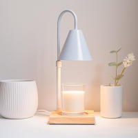 Flamingueo Lampara Vela Lampara Mesita Noche Lámpara para Velas con Temporizador Intensidad Regulable Lampara Calienta Velas Calentador Velas - details 0