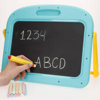 COLORBABY Good Idea - Pizarra infantil 2 en 1 magnética y tiza, incluye rotuladores, letras, números, tizas, portatizas y borrador, juguetes educativos desde 3 años, regalo creativo niños y niñas, pizarra doble cara portátil para aprender y dibujar - details 1