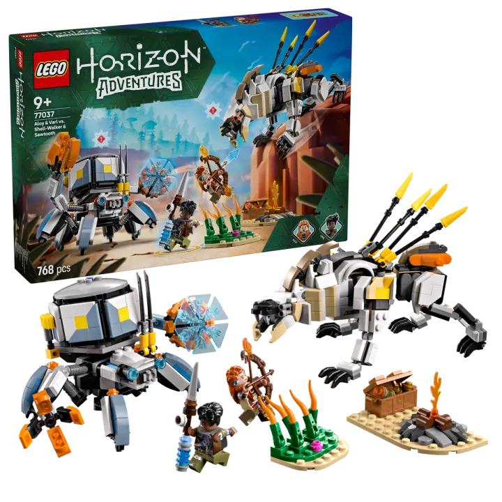 ALOY Y VARL  VS. CANGREJO Y DIENTES SERRADOS - LEGO HORIZON 77037 - 1