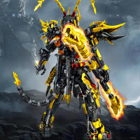 HUIQIBAO Black Myth Wukong Modelo Mecánico DIY Armadura Robot Decoración Bloques De Construcción Para Adultos Juguetes Compatible Con Lego ABS Sin Batería - details 1