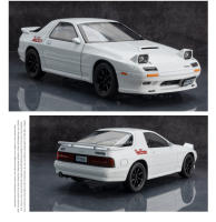 Modelo De Coche Miniatura 1:24 Mazda Initial D RX7-FC En Metal Con Absorci\u00f3n De Choques Regalo Para Niños Coche De Acci\u00f3n Con Sonido Y Luz Tamaño 21x8.5x6CM - details 10