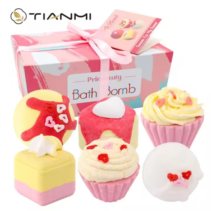 Set de regalo de 6 bombas de baño, perfecto para baños de burbujas y baños de spa.  Ideas de regalos hechos a mano para el Día de la Madre para ella, esposa o novia. - 1