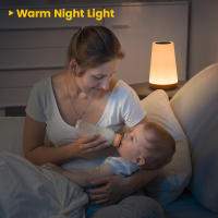 Lámpara Nocturna Toque Sensor Recargable Para Niños Habitación Luz Caliente Blanca RGB Cambiante Lámpara De Mesa Para Dormitorio - details 19