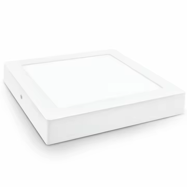 DOWNLIGHT LED SUPERFÍCIE QUADRADO BRANCO MATEL 24W QUENTE - 1